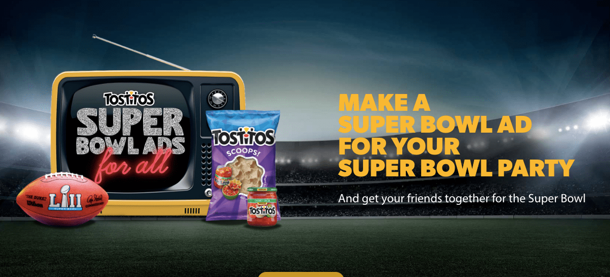 tostitos superbowl ad tostistos.com screenchow